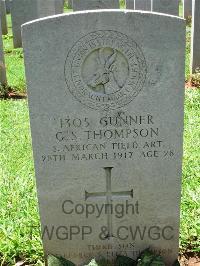 Dar Es Salaam War Cemetery - Thompson, G S